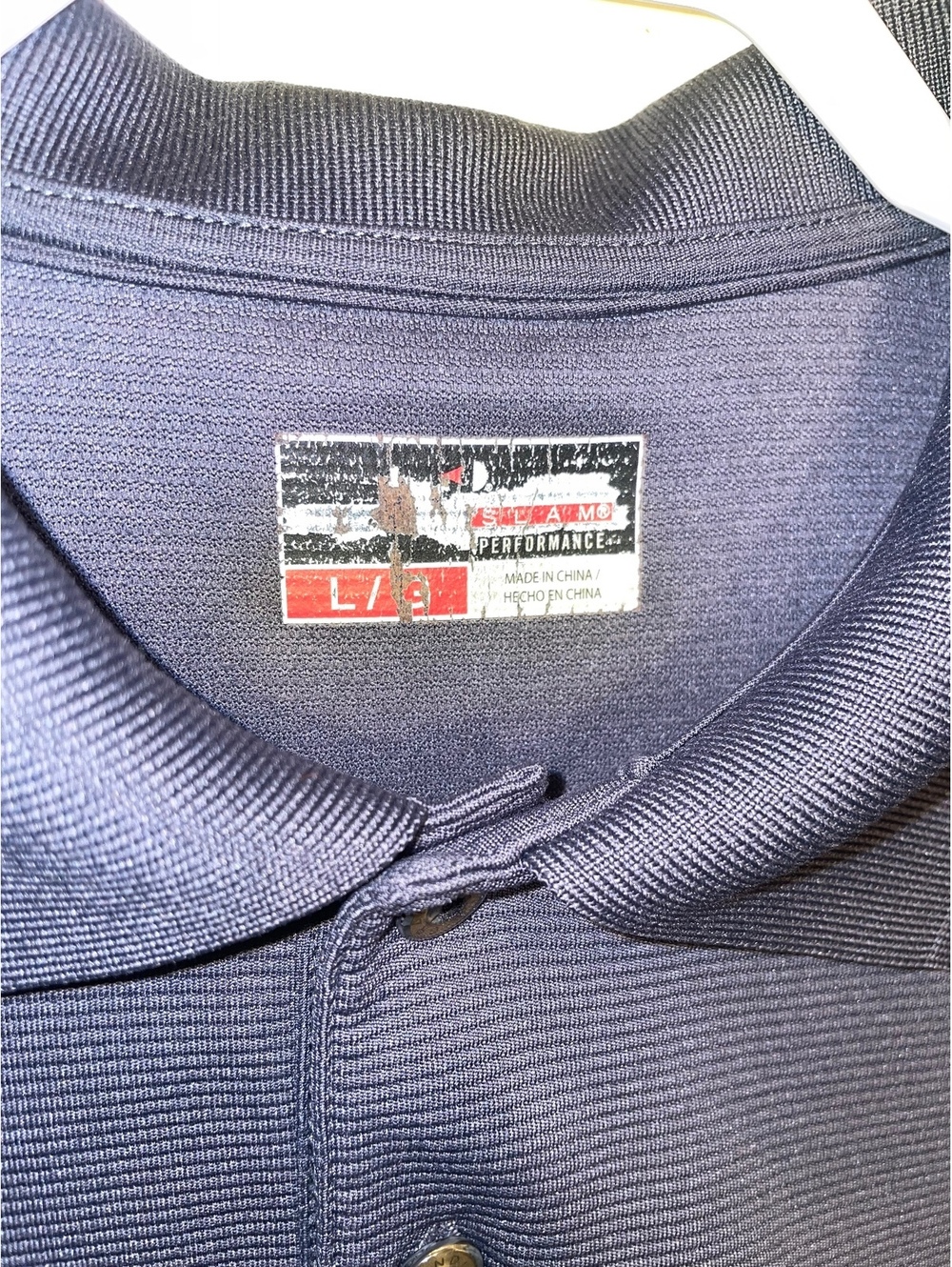 Grand Slam Performance Men's Polo Shirts Size Large 2 pack Navy Blue & Gray - Picture 6 of 10